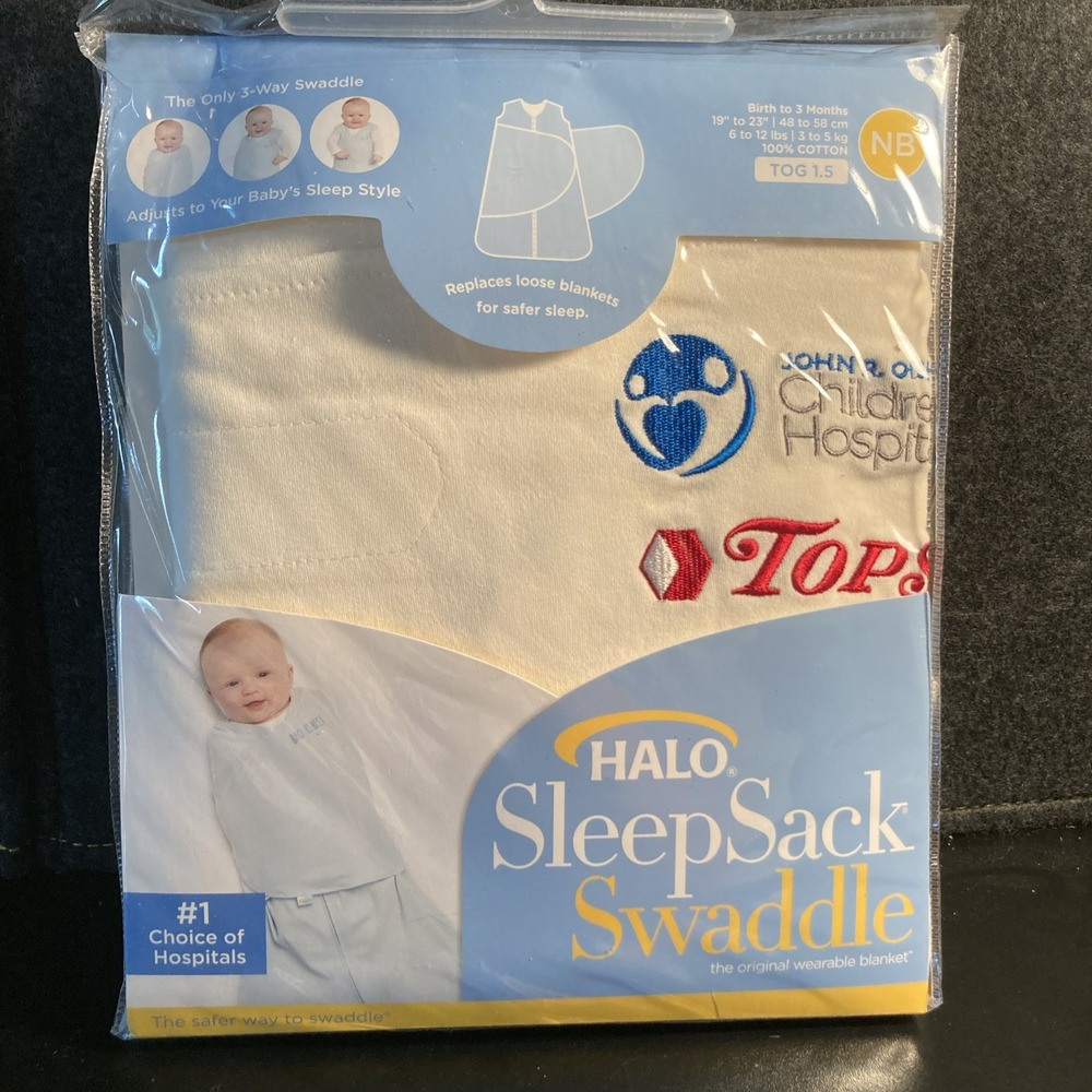 Halo SleepSack Swaddle Cream Size Newborn/ Birth To 3 Months 6lbs-12lbs NEW